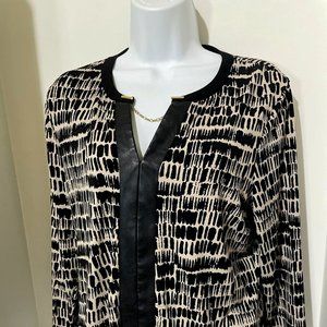 pre-owned calvin klein clothes for women top chain and leathery front